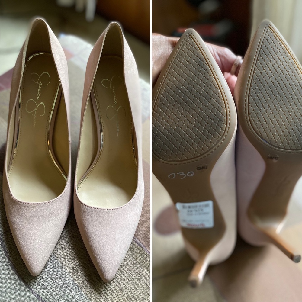 Jessica Simpson Light Pink Heels - Gently Used Size 10M